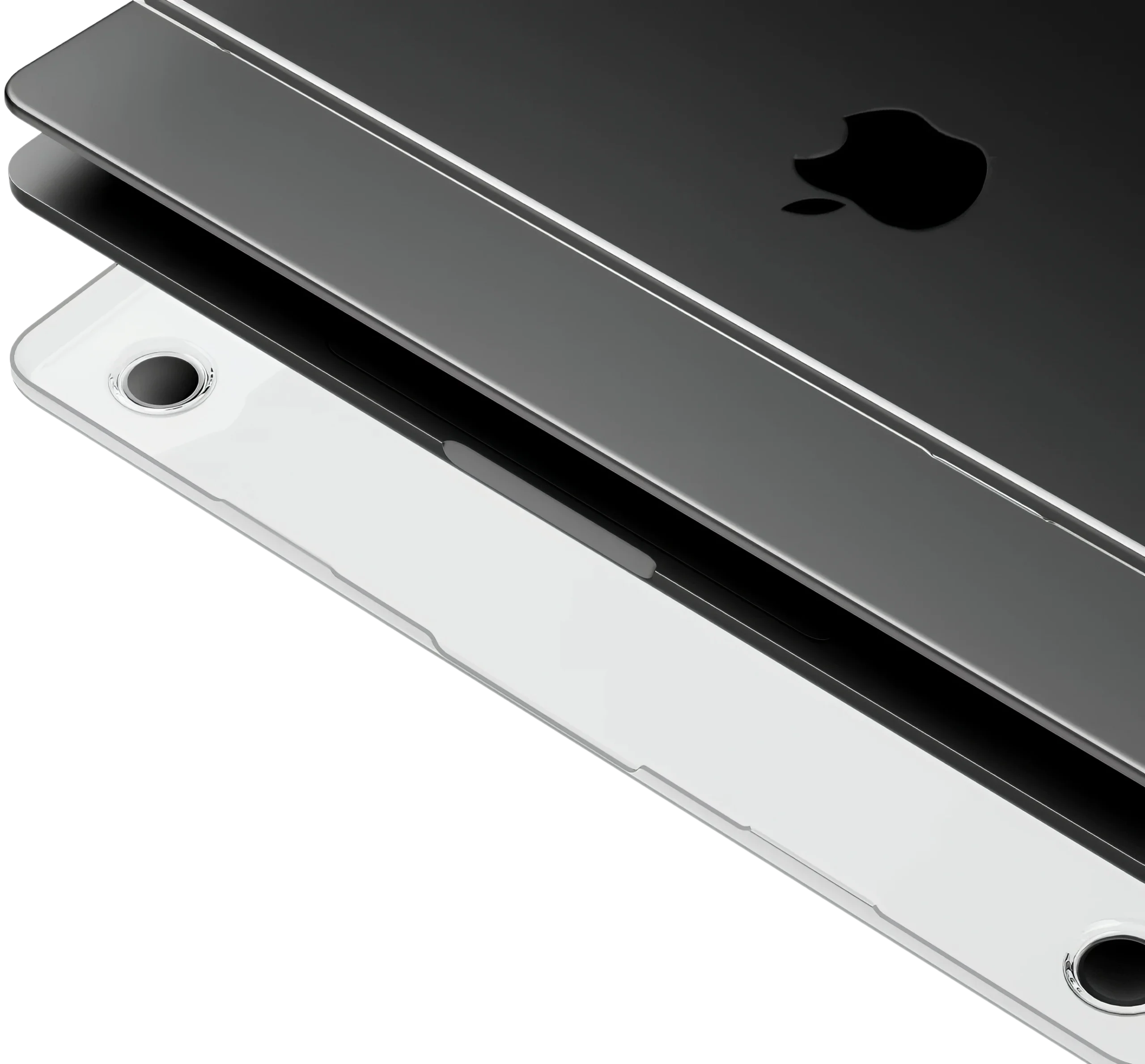 crystal case multiple clips holding macbook firmly