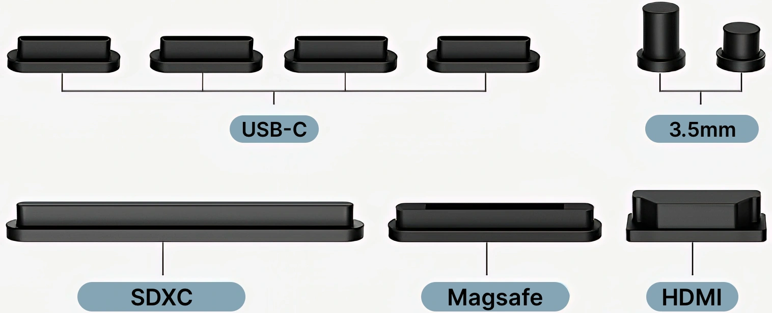 full set macbook dust plugs