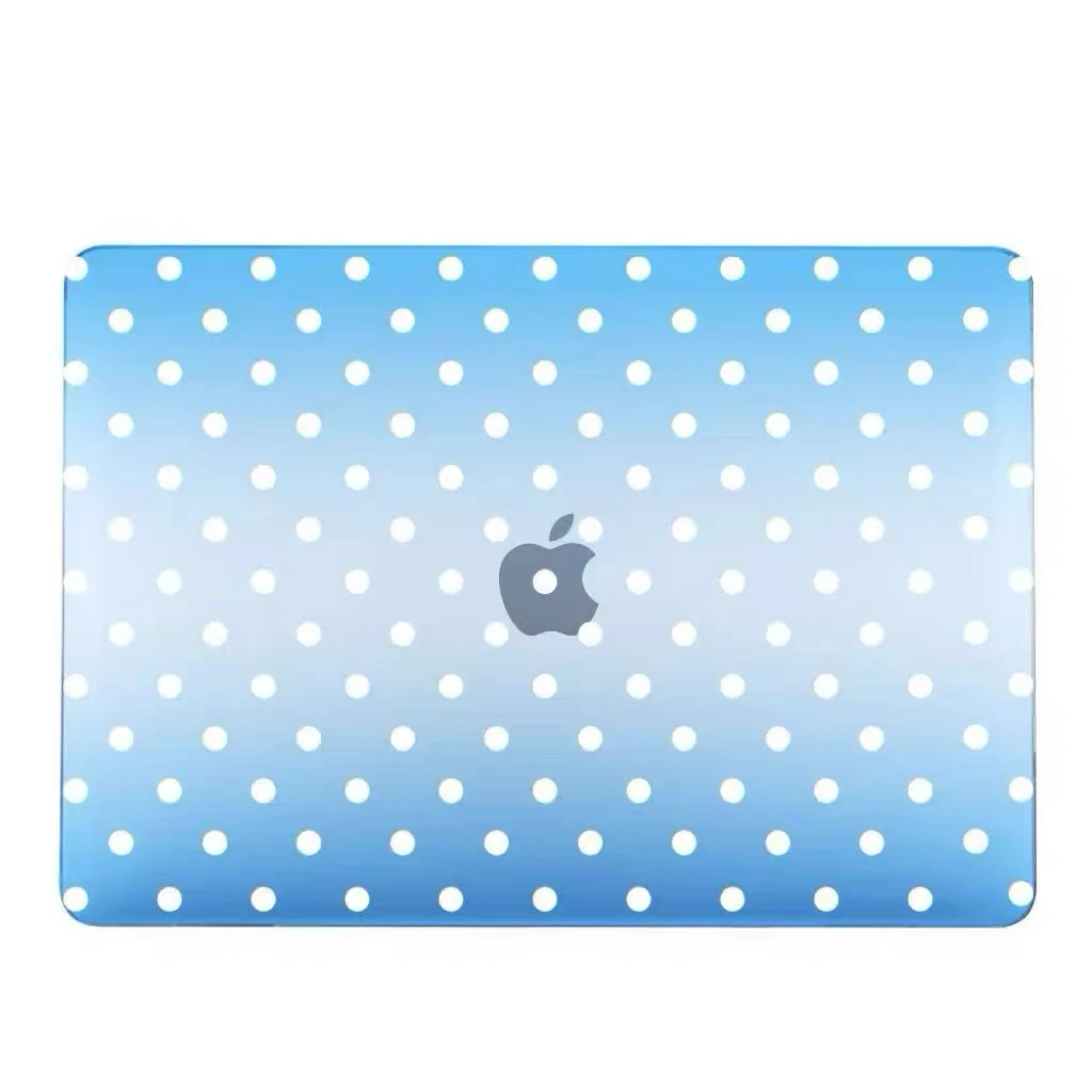 Apple macbook Air Pro Neo 11 12 13 13.6 14 15 16 inch clear blue dotty case cover protector