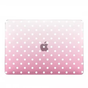 Apple macbook Air Pro Neo 11 12 13 13.6 14 15 16 inch clear pink dotty case cover protector
