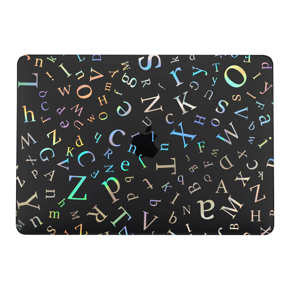 Apple macbook Air Pro Neo 11 12 13 13.6 14 15 16 inch LS3 black laser case cover protector