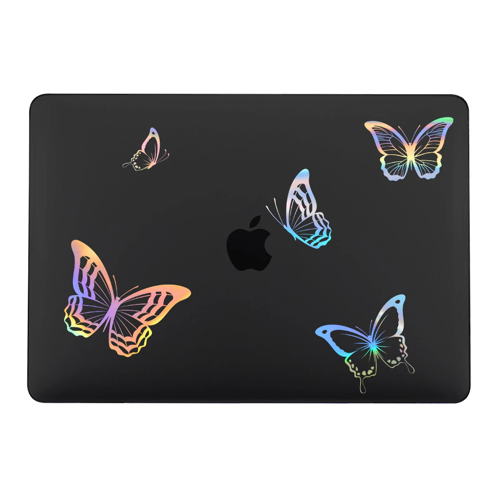 Apple macbook Air Pro Neo 11 12 13 13.6 14 15 16 inch LS6 black laser case cover protector