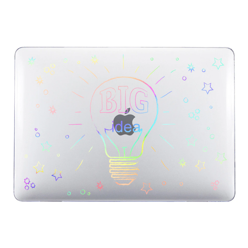 Apple macbook Air Pro Neo 11 12 13 13.6 14 15 16 inch LS7 big idea clear laser case cover protector