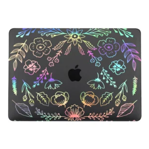 Apple macbook Air Pro Neo 11 12 13 13.6 14 15 16 inch LS9 black laser case cover protector