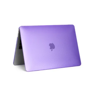 Apple macbook Air Pro 13 13.6 14 16 inch purple carbon fiber textured case cover protector
