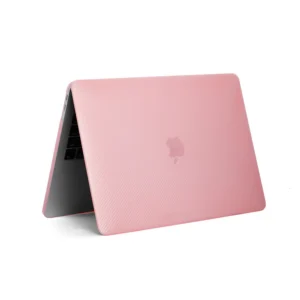 Apple macbook Air Pro 13 13.6 14 16 inch pink carbon fiber textured case cover protector