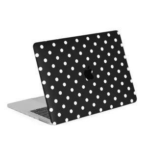 Apple macbook Air Pro Neo 11 12 13 13.6 14 15 16 inch black dotty leather case cover protector