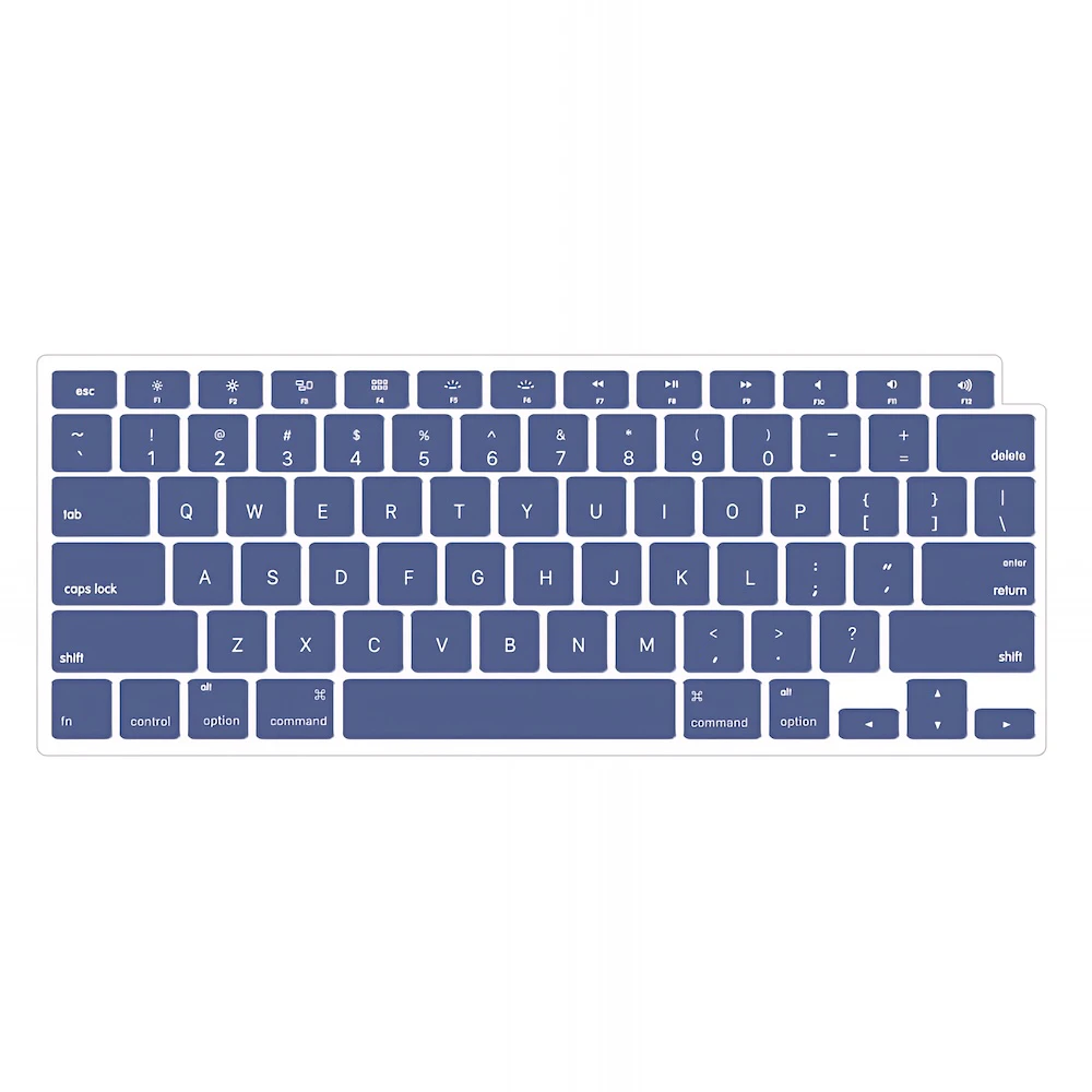 Apple macbook Air Pro Touch Bar Neo 11 12 13 13.6 14 15 16 inch peony blue keyboard keypad guard protector cover skin