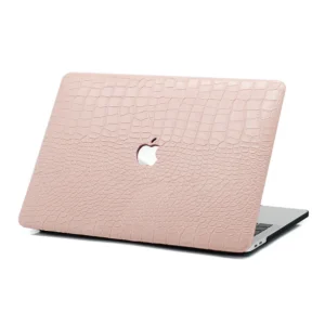 Apple macbook Air Pro Neo 11 12 13 13.6 14 15 16 inch exotic pink crocodile leather case cover protector