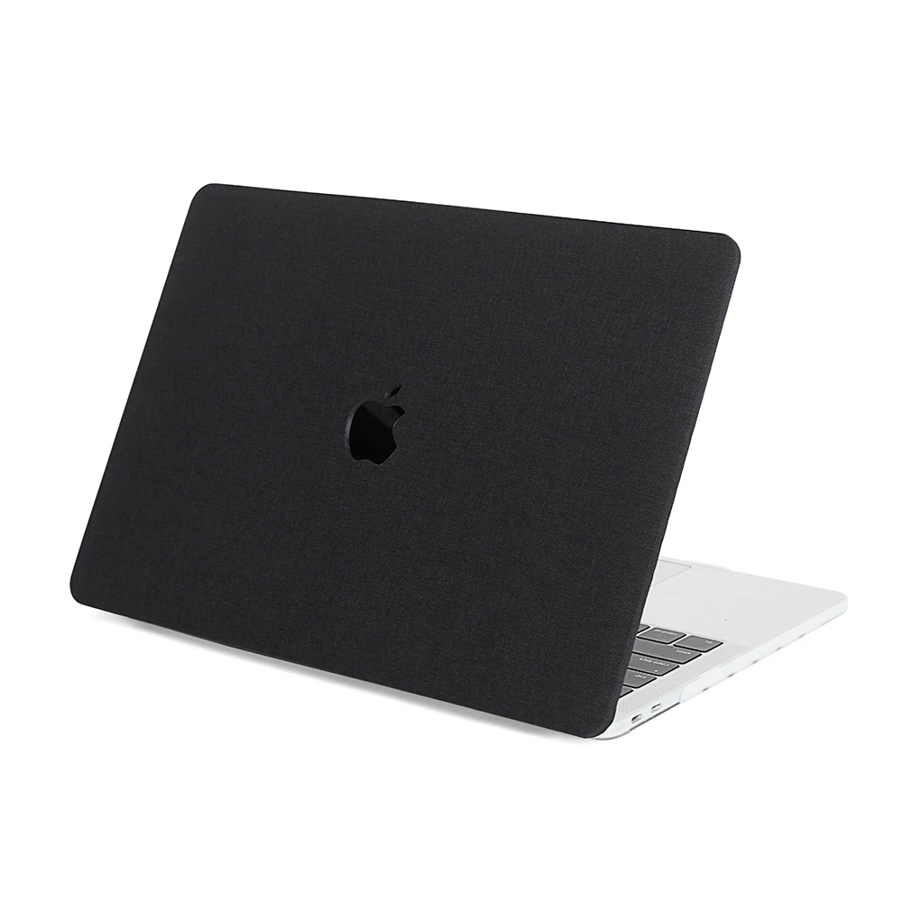 Apple macbook Air Pro Neo 11 12 13 13.6 14 15 16 inch black jeans textured case cover protector