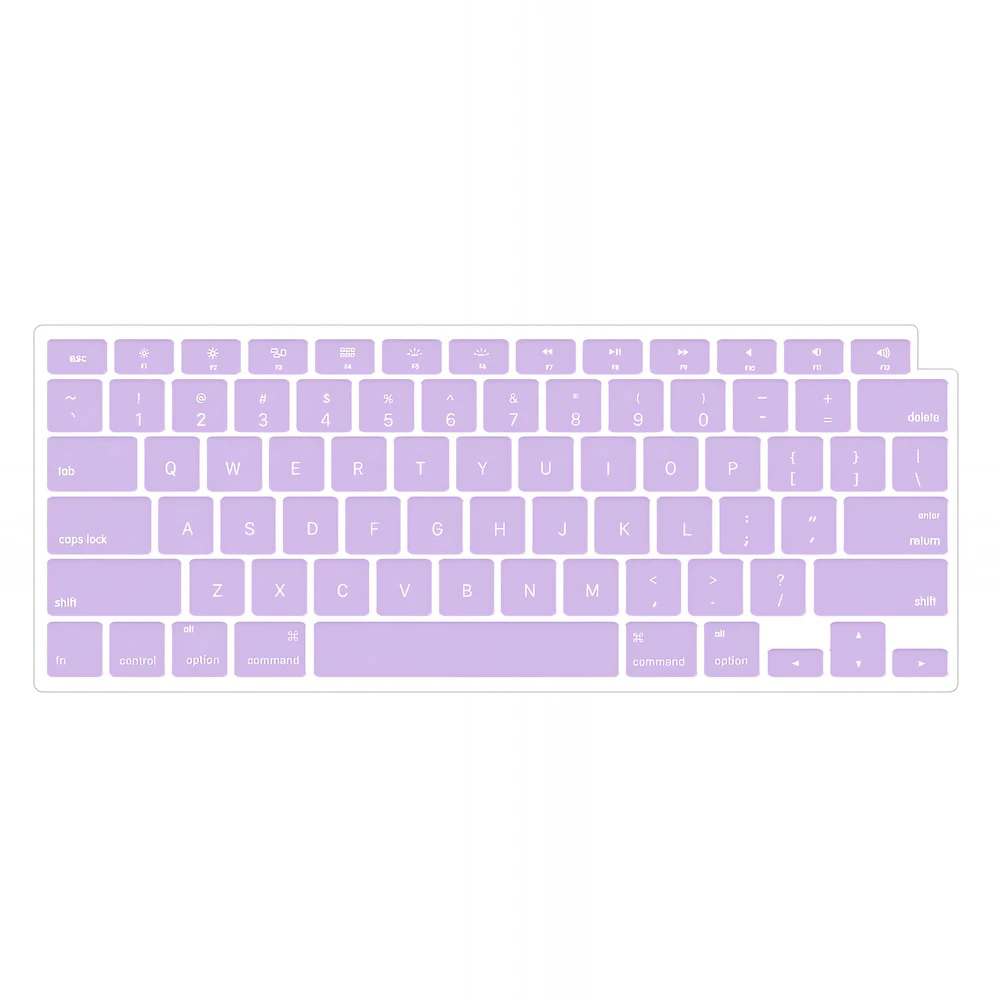 Apple macbook Air Pro Touch Bar Neo 11 12 13 13.6 14 15 16 inch purple keyboard keypad guard protector cover skin