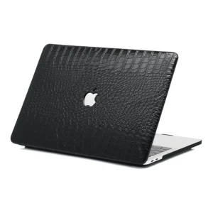 Apple macbook Air Pro Neo 11 12 13 13.6 14 15 16 inch exotic black crocodile leather case cover protector