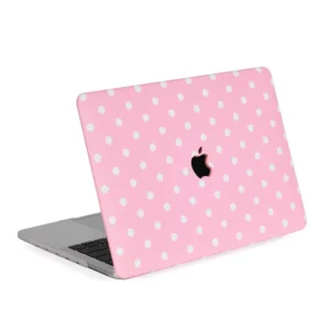 Apple macbook Air Pro Neo 11 12 13 13.6 14 15 16 inch pink dotty leather case cover protector