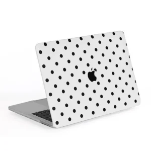 Apple macbook Air Pro Neo 11 12 13 13.6 14 15 16 inch white dotty leather case cover protector