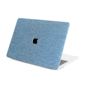 Apple macbook Air Pro Neo 11 12 13 13.6 14 15 16 inch sky blue jeans textured case cover protector