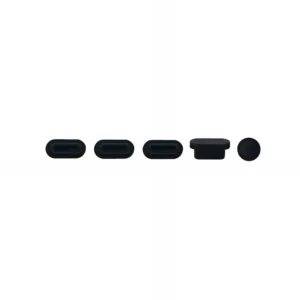 Apple macbook Air Pro Touch Bar Neo 11 12 13 13.6 14 15 16 inch black silicone dust plugs caps cover protector