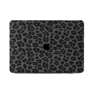 Apple macbook Air Pro Neo 11 12 13 13.6 14 15 16 inch exotic black leopard leather case cover protector