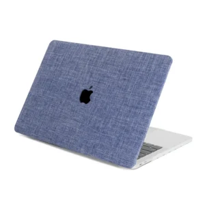 Apple macbook Air Pro Neo 11 12 13 13.6 14 15 16 inch denim blue jeans textured case cover protector