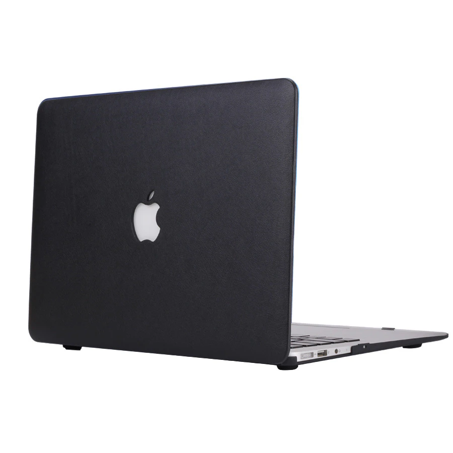 Apple macbook Air Pro Neo 11 12 13 13.6 14 15 16 inch classic black leather case cover protector
