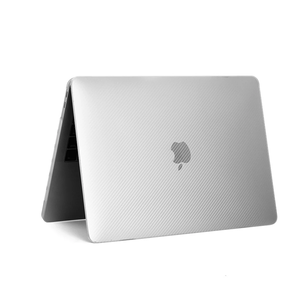 Apple macbook Air Pro 13 13.6 14 16 inch clear carbon fiber textured case cover protector