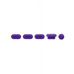 Apple macbook Air Pro Touch Bar Neo 11 12 13 13.6 14 15 16 inch purple silicone dust plugs caps cover protector