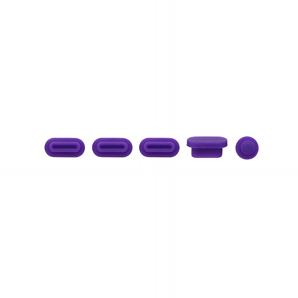 Apple macbook Air Pro Touch Bar Neo 11 12 13 13.6 14 15 16 inch purple silicone dust plugs caps cover protector