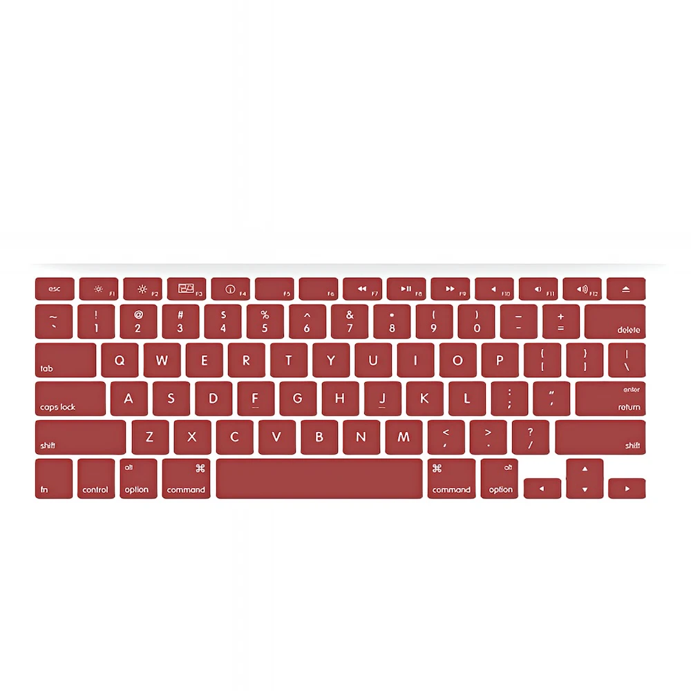 Apple macbook Air Pro Touch Bar Neo 11 12 13 13.6 14 15 16 inch red wine keyboard keypad guard protector cover skin