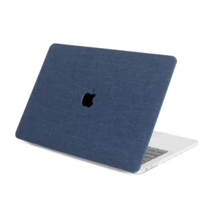 Apple macbook Air Pro Neo 11 12 13 13.6 14 15 16 inch navy blue jeans textured case cover protector