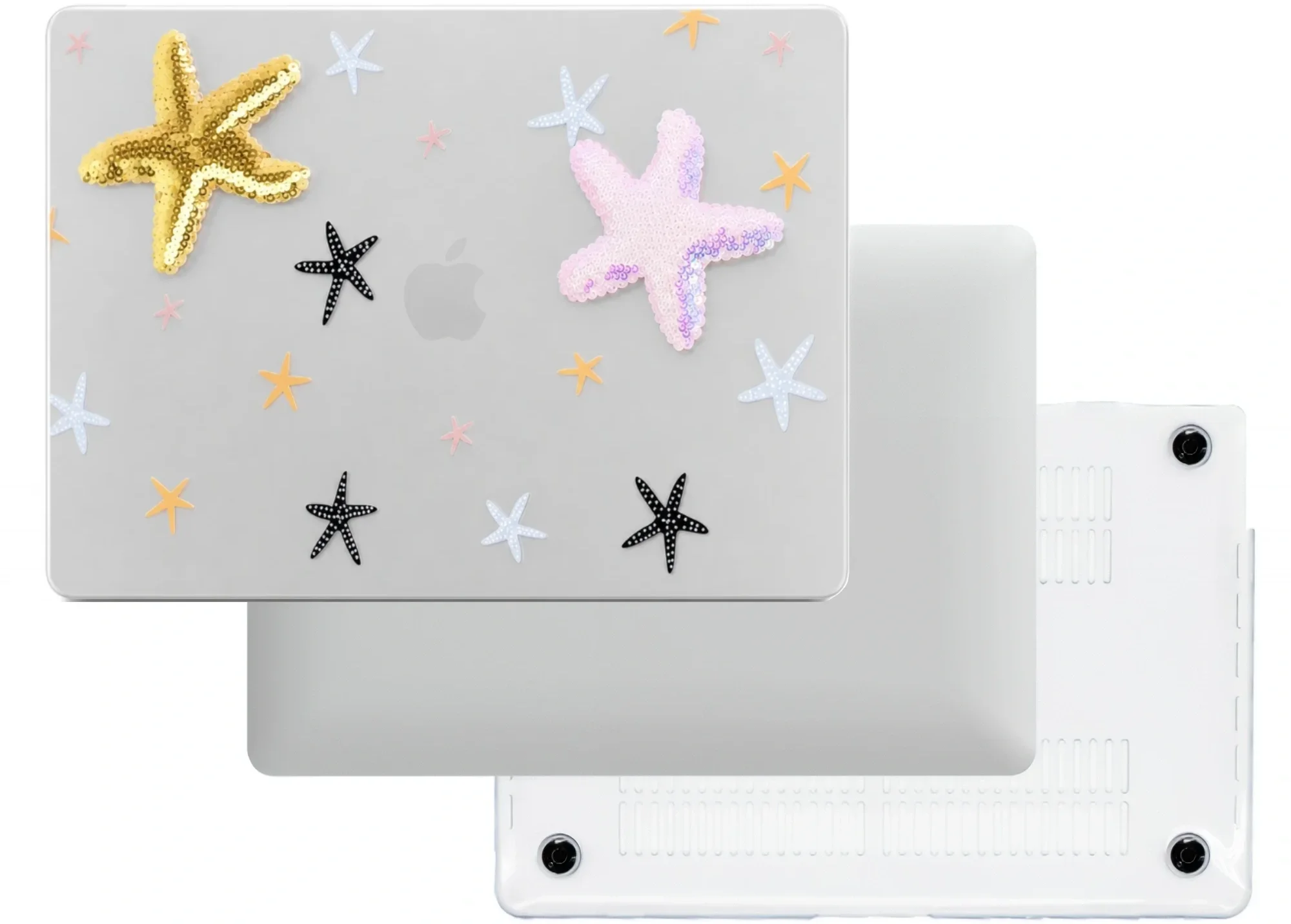 macbook air pro neo full protection top and bottom art cute fun diy handcraft case
