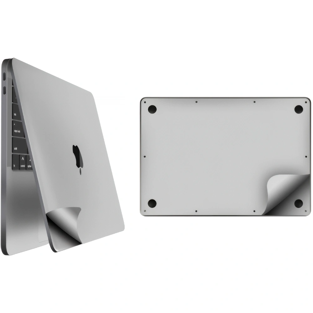 Apple macbook Air Pro Neo 13 13.6 M2 M3 M4 M5 M6 model silver aluminum guard skin