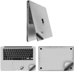 Apple macbook Air Pro Neo 13 13.6 M2 M3 M4 M5 M6 model silver aluminum guard skin