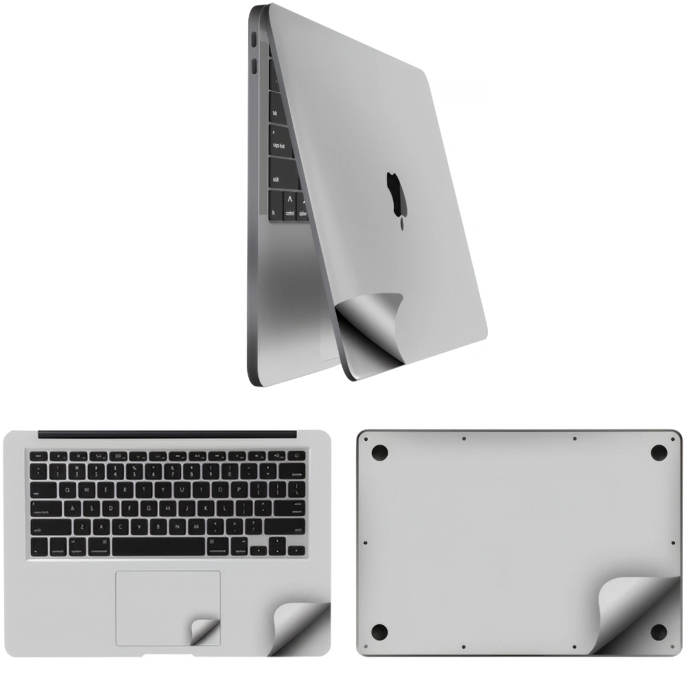 Apple macbook Air Pro Neo 13 13.6 M2 M3 M4 M5 M6 model silver aluminum guard skin