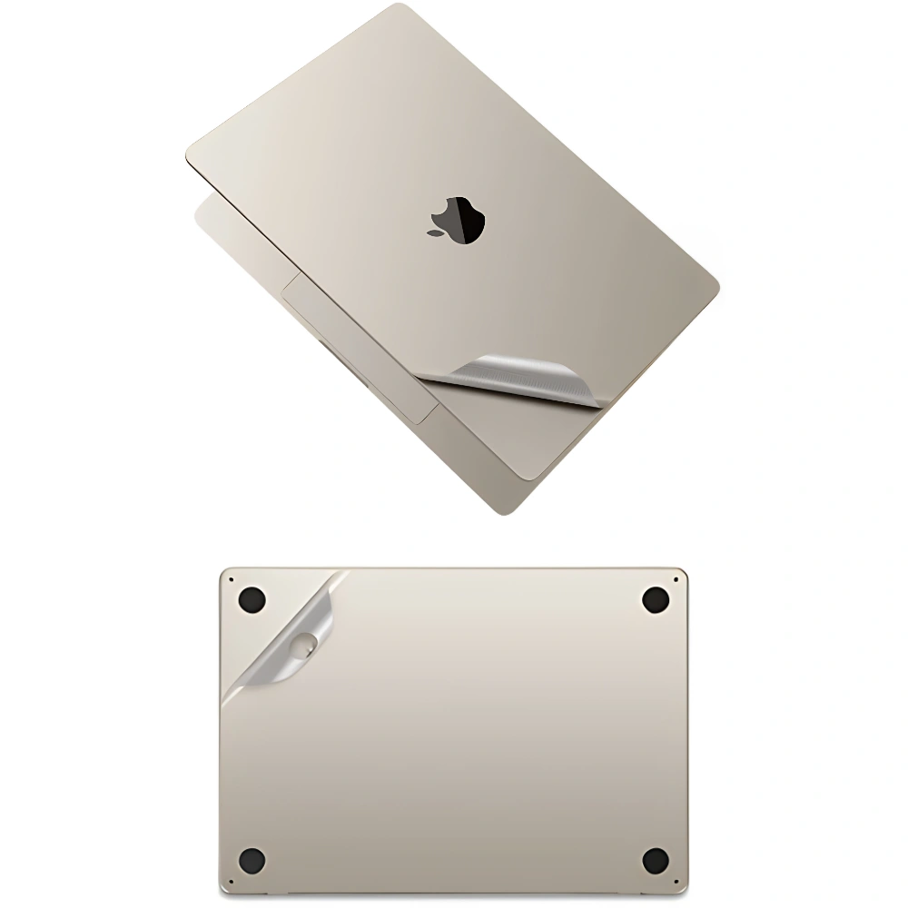Apple macbook Air 13 13.6 M2 M3 M4 M5 M6 model starlight aluminum guard skin
