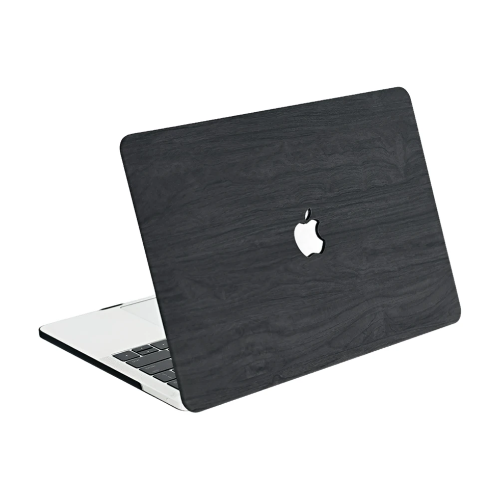 Apple macbook Air Pro Neo 11 12 13 13.6 14 15 16 inch black wood textured case cover protector