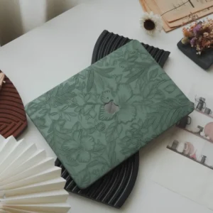 Apple macbook Air Pro Neo 11 12 13 13.6 14 15 16 inch leafy green floral case cover protector