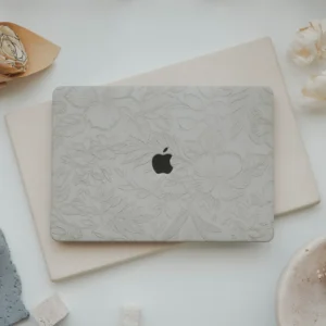 Apple macbook Air Pro Neo 11 12 13 13.6 14 15 16 inch white floral case cover protector