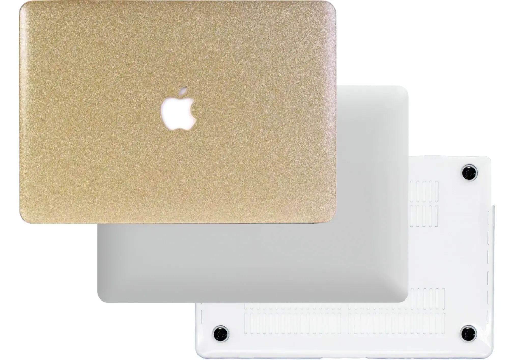 macbook air pro neo full protection top and bottom glitter bling case

