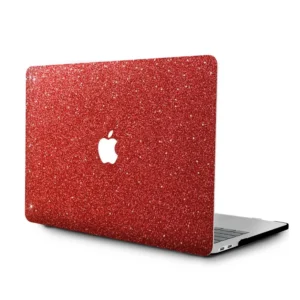 Apple macbook Air Pro Neo 11 12 13 13.6 14 15 16 inch red glitter case cover protector