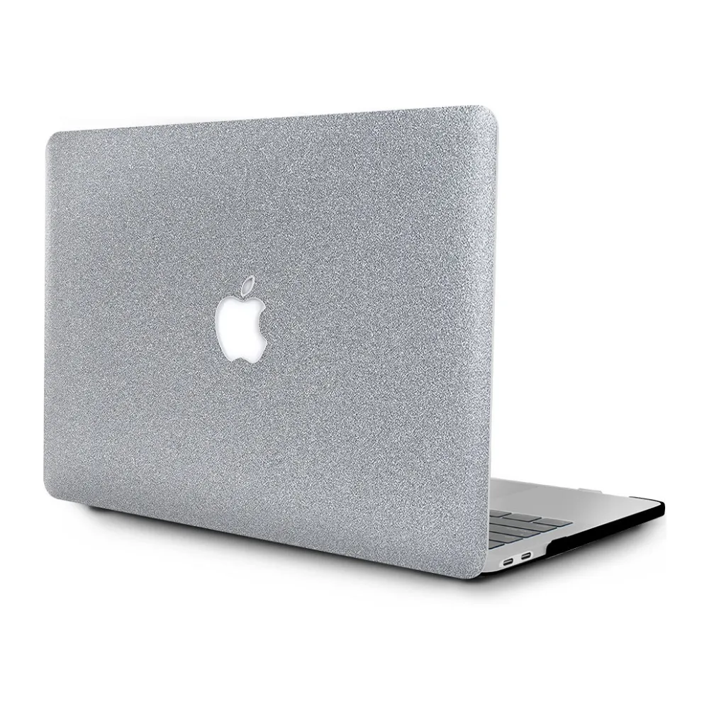 Apple macbook Air Pro Neo 11 12 13 13.6 14 15 16 inch silver glitter case cover protector