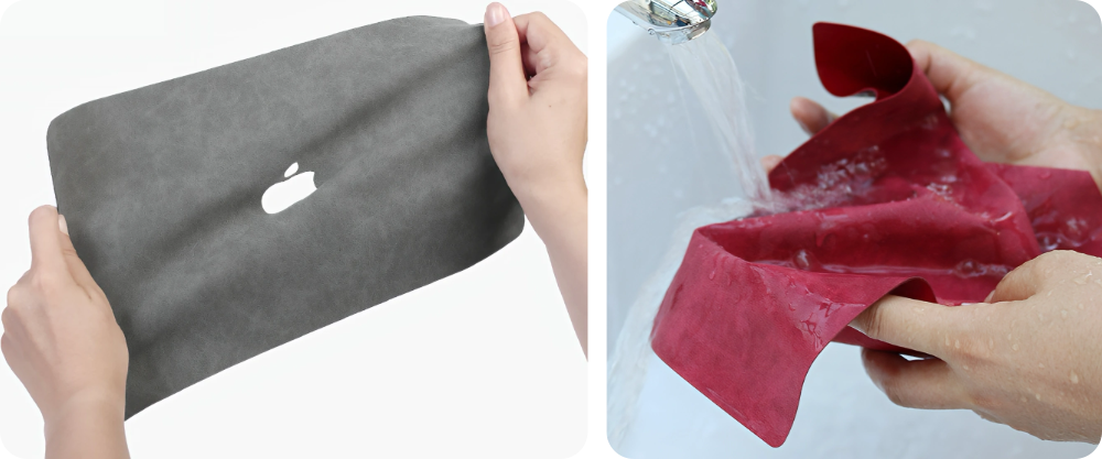 macbook leather skin rewash-able and no deformation