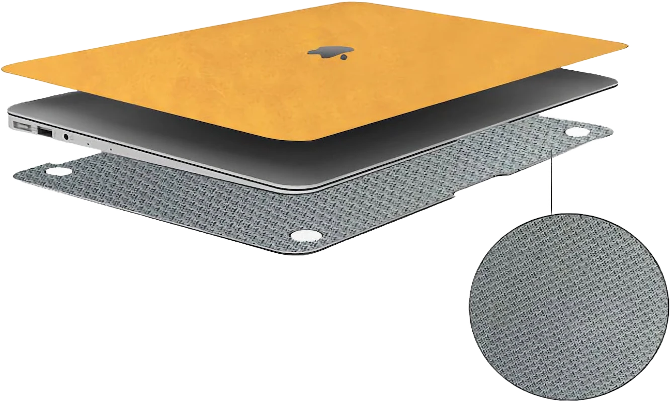 macbook leather skin easy installation and no overheating