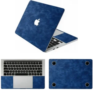 Apple macbook Air Pro Neo 13 13.6 M2 M3 M4 M5 M6 model navy blue leather skin