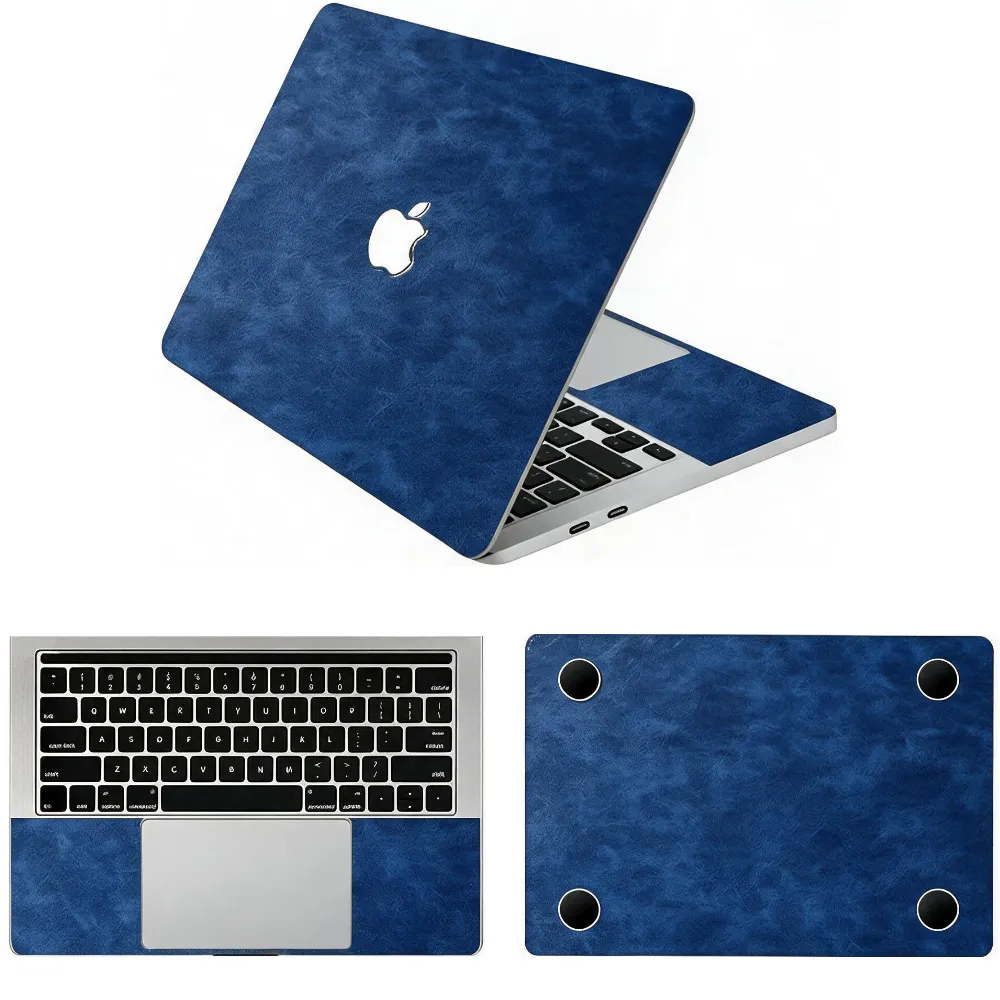 Apple macbook Air Pro Neo 13 13.6 M2 M3 M4 M5 M6 model navy blue leather skin