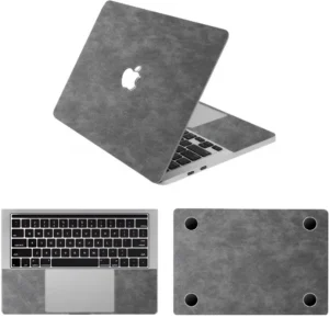 Apple macbook Air Pro Neo 13 13.6 M2 M3 M4 M5 M6 model dark grey leather skin