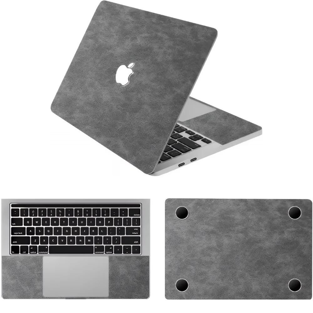 Apple macbook Air Pro Neo 13 13.6 M2 M3 M4 M5 M6 model dark grey leather skin