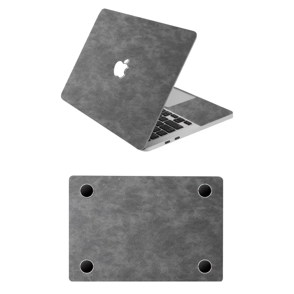Apple macbook Air Pro Neo 13 13.6 M2 M3 M4 M5 M6 model dark grey leather skin
