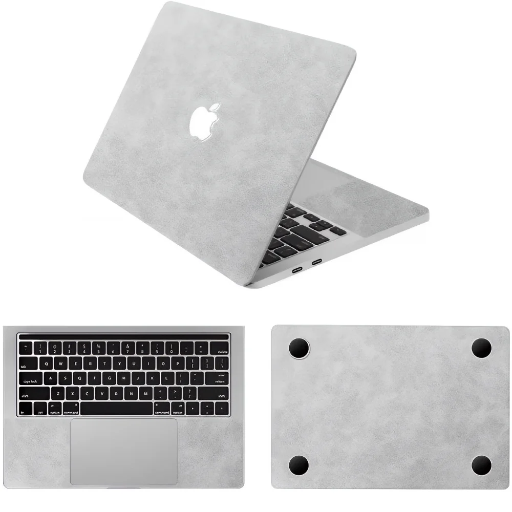Apple macbook Air Pro Neo 13 13.6 M2 M3 M4 M5 M6 model grey leather skin