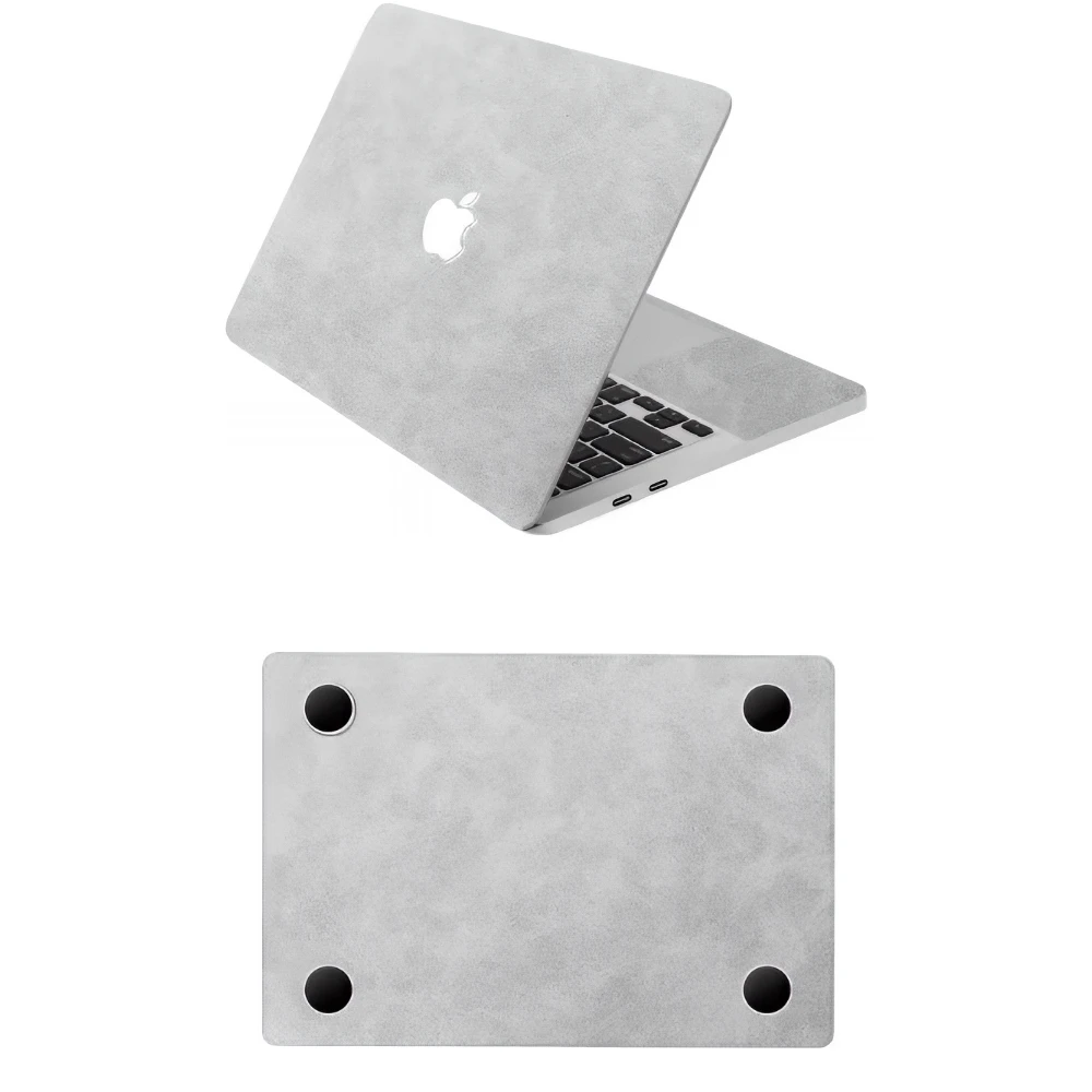Apple macbook Air Pro Neo 13 13.6 M2 M3 M4 M5 M6 model grey leather skin