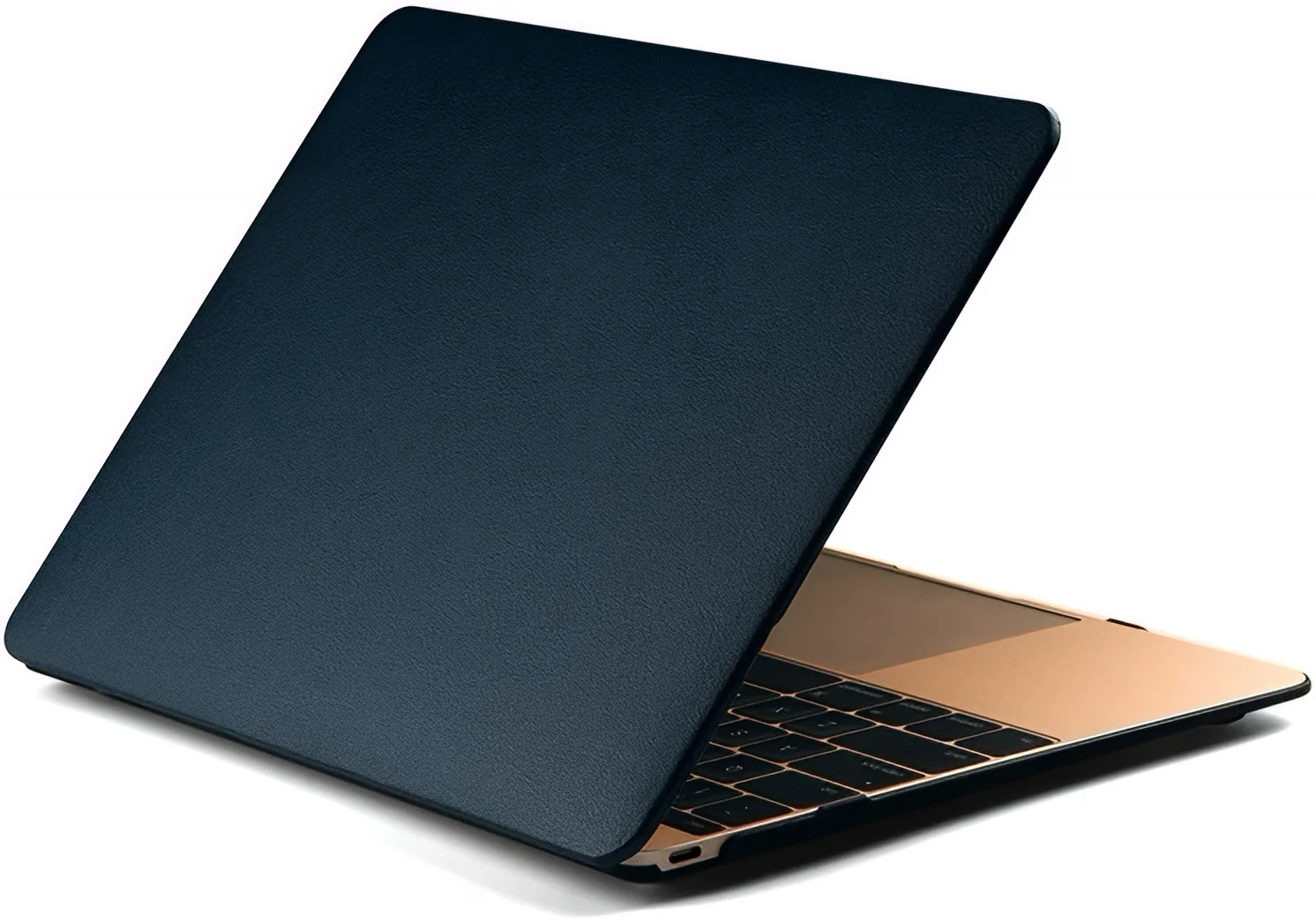 macbook blue leather case