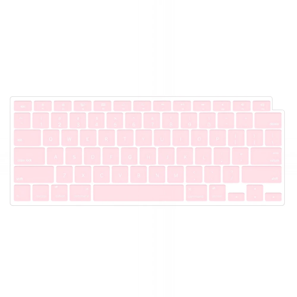 Apple macbook Air Pro Touch Bar Neo 11 12 13 13.6 14 15 16 inch macaron pink keyboard keypad guard protector cover skin